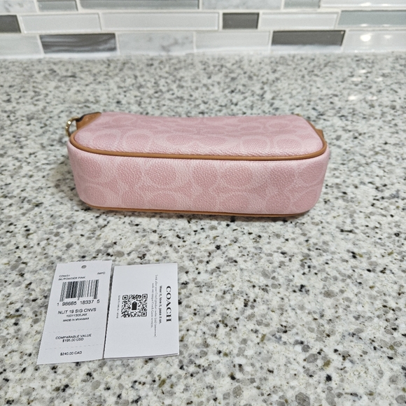 Coach Nolita 19 In Signature Canvas (Powder pink) - Picture 6 of 7